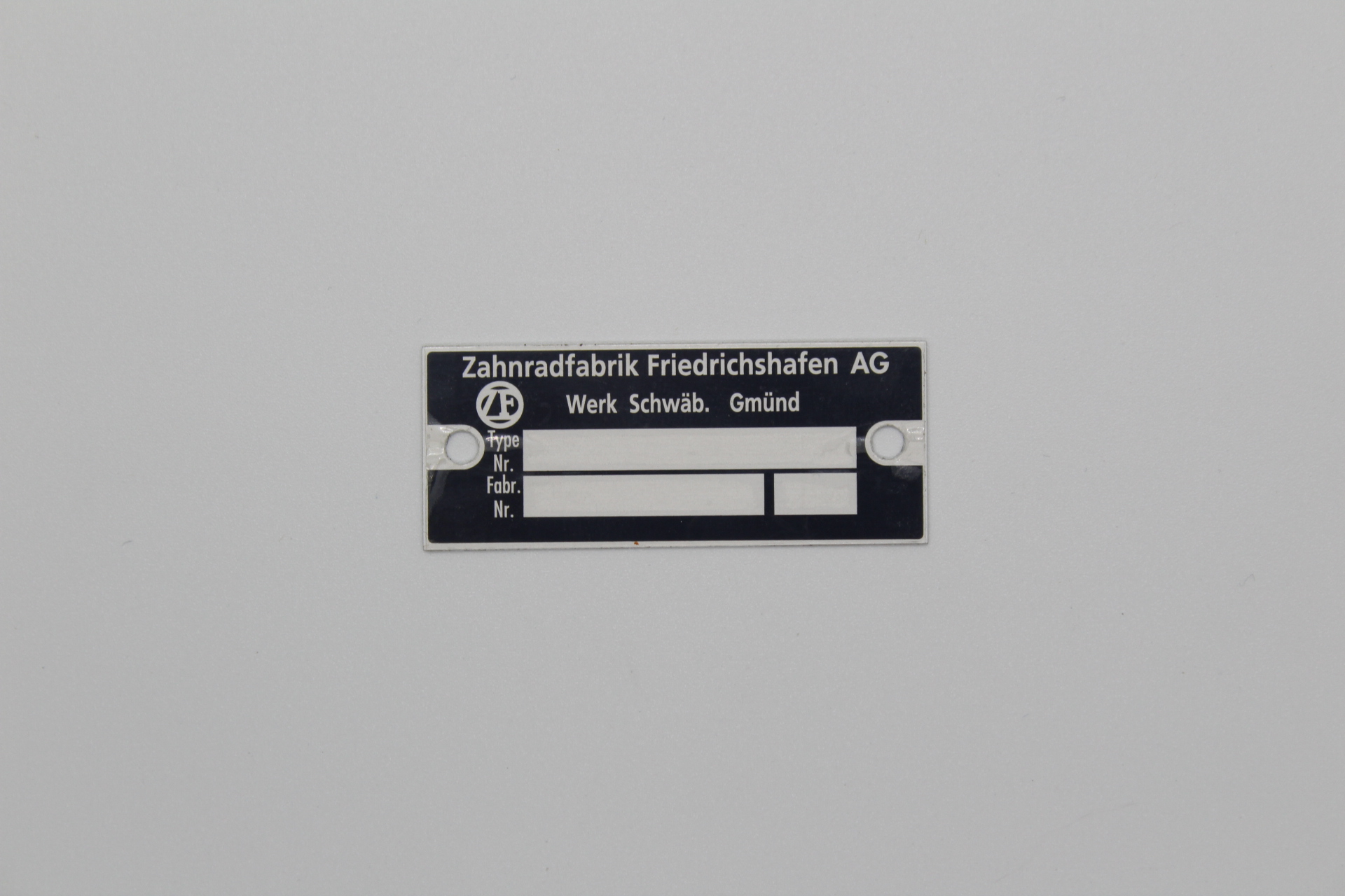 73 | Z.F. steering gearbox tag | Kilimanjaro Designs
